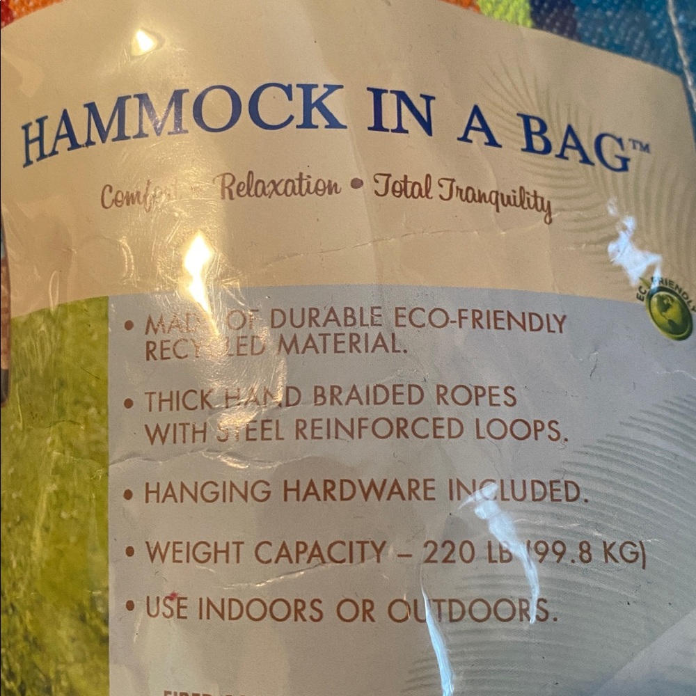 Multi Color Hammock In A Bag - Picture 4 of 7